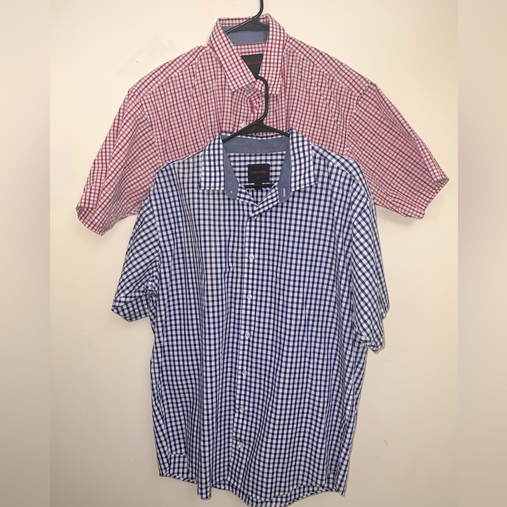 2 for Price of 1 ($10) Young Men’s Short Sleeve Button Down Shirts